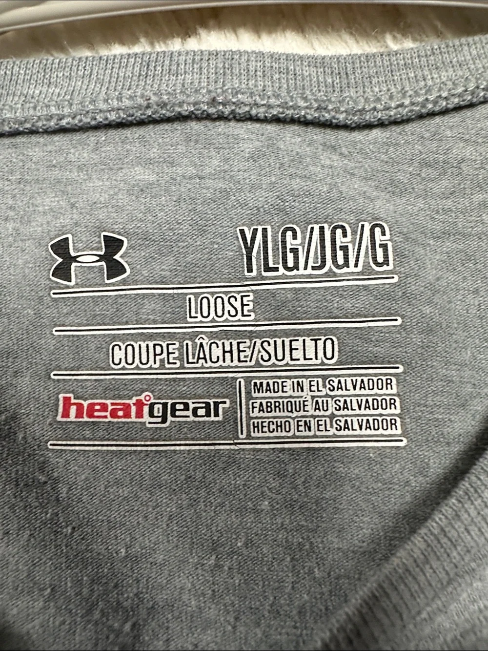 Under Armour Heat Gear Girls Gray & Pink Graphic Tee, Redefine The Rules, L